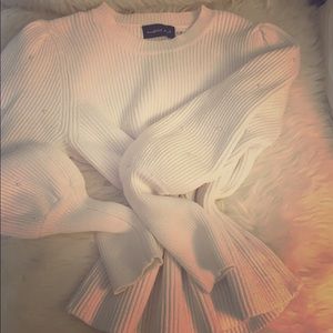 Beautiful White Sweater with some details